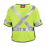 Milwaukee 48-73-5231 AR/FR Cat. 1 Class 3 Breakaway High Visibility Yellow Mesh Safety Vest - S/M - 2