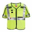 Milwaukee 48-73-5232 AR/FR Cat. 1 Class 3 Breakaway High Visibility Yellow Mesh Safety Vest - L/XL