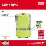 Milwaukee 48-73-5301 AR/FR Cat. 1 Class 2 High Visibility Yellow Safety Vest - S/M - 5