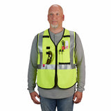 Milwaukee 48-73-5302 AR/FR Cat. 1 Class 2 High Visibility Yellow Safety Vest - L/XL - 3