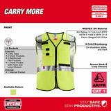 Milwaukee 48-73-5314 AR/FR Cat. 1 Class 2 Breakaway High Visibility Yellow Safety Vest  - 4XL/5XL - 5