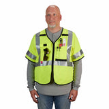 Milwaukee 48-73-5321 AR/FR Cat. 1 Class 3 High Visibility Yellow Safety Vest - S/M - 3