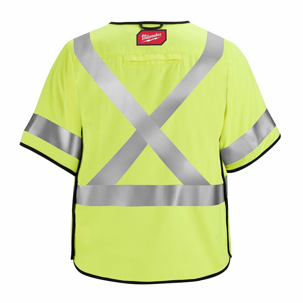 Milwaukee 48-73-5332 AR/FR Cat. 1 Class 3 Breakaway High Visibility Yellow Safety Vest - L/XL - 2