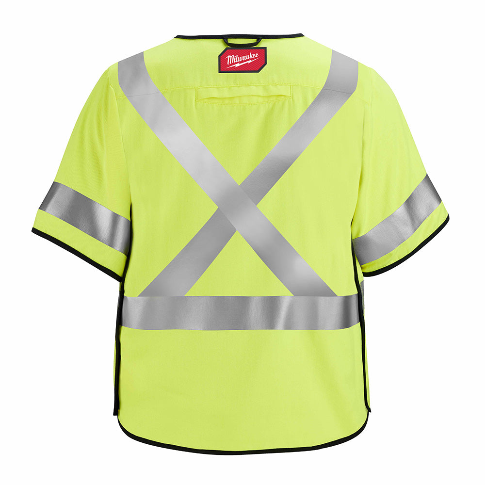 Milwaukee 48-73-5333 AR/FR Cat. 1 Class 3 Breakaway High Visibility Yellow Safety Vest - 2XL/3XL - 2