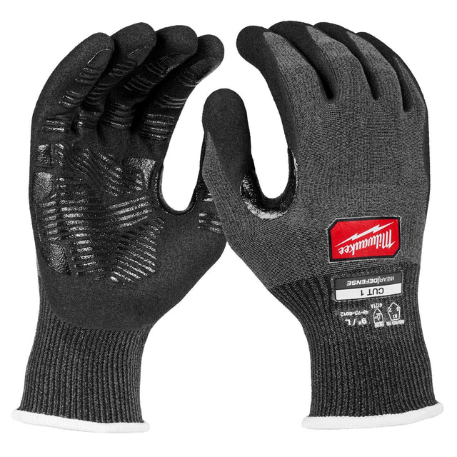 Milwaukee 48-73-6914E Cut Level 1 Nitrile Dipped Gloves with Wear-Defense Protection