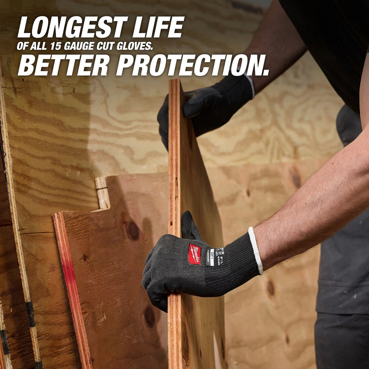 Milwaukee 48-73-6914E Cut Level 1 Nitrile Dipped Gloves with Wear-Defense Protection - 3