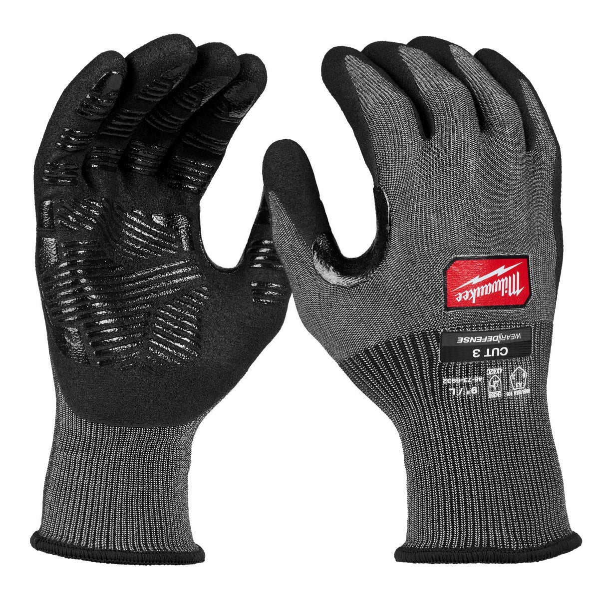 Milwaukee 48-73-6932E Cut Level 3 High Dexterity Nitrile Dipped Work Gloves (144 Pack)