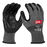 Milwaukee 48-73-6936 Cut Level 3 Nitrile Dipped Work Gloves with Wear Defense (6 Pack)