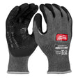 Milwaukee 48-73-6940E Cut Level 4 High Dexterity Nitrile Dipped Gloves w/ WEAR-DEFENSE Protection- Small