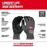 Milwaukee 48-73-6941 Cut Level 4 High Dexterity Nitrile Dipped Work Gloves Medium - 2