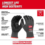 Milwaukee 48-73-6950E Cut Level 5 High Dexterity Nitrile Dipped Gloves w/ WEAR-DEFENSE Protection - Small (12 Pack) - 2