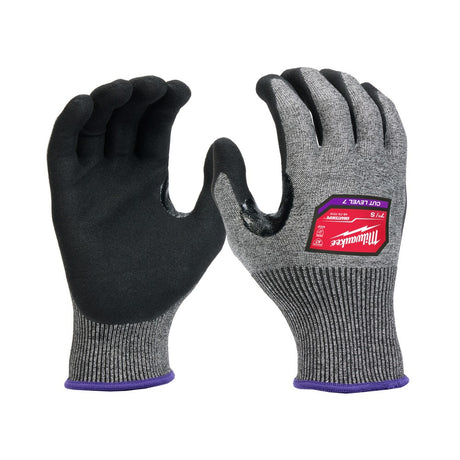 Milwaukee 48-73-7010B 12 Pair Cut Level 7 High-Dexterity Nitrile Dipped Gloves - S