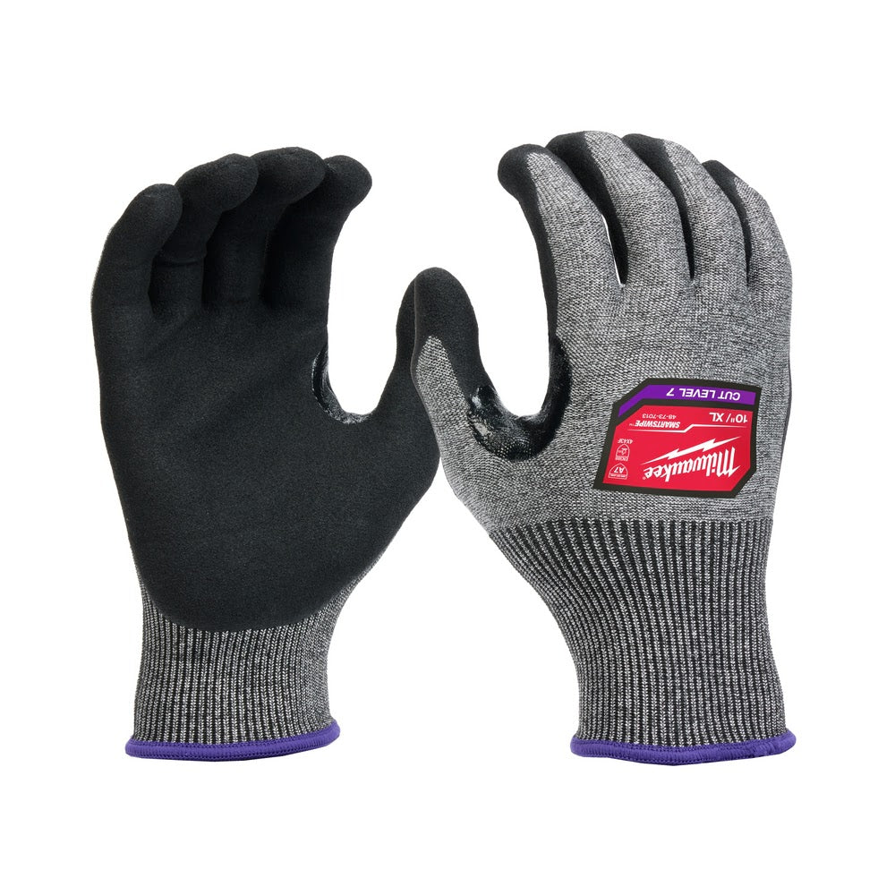 Milwaukee 48-73-7013B 12 Pair Cut Level 7 High-Dexterity Nitrile Dipped Gloves - XL