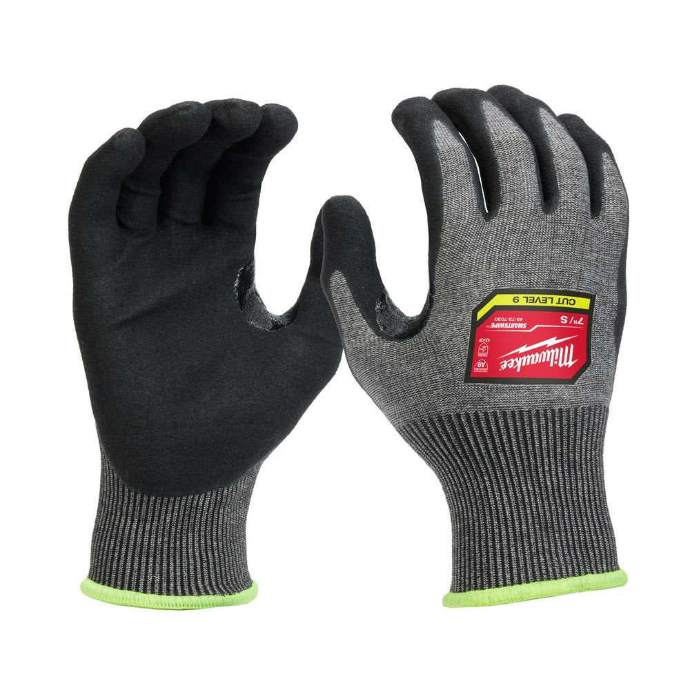 Milwaukee 48-73-7030B 12 Pair Cut Level 9 High-Dexterity Nitrile Dipped Gloves - S