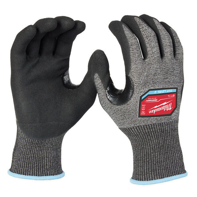 Milwaukee 48-73-7122E Cut Level 2 High-Dexterity Nitrile Dipped Gloves - L (Pack of 144)