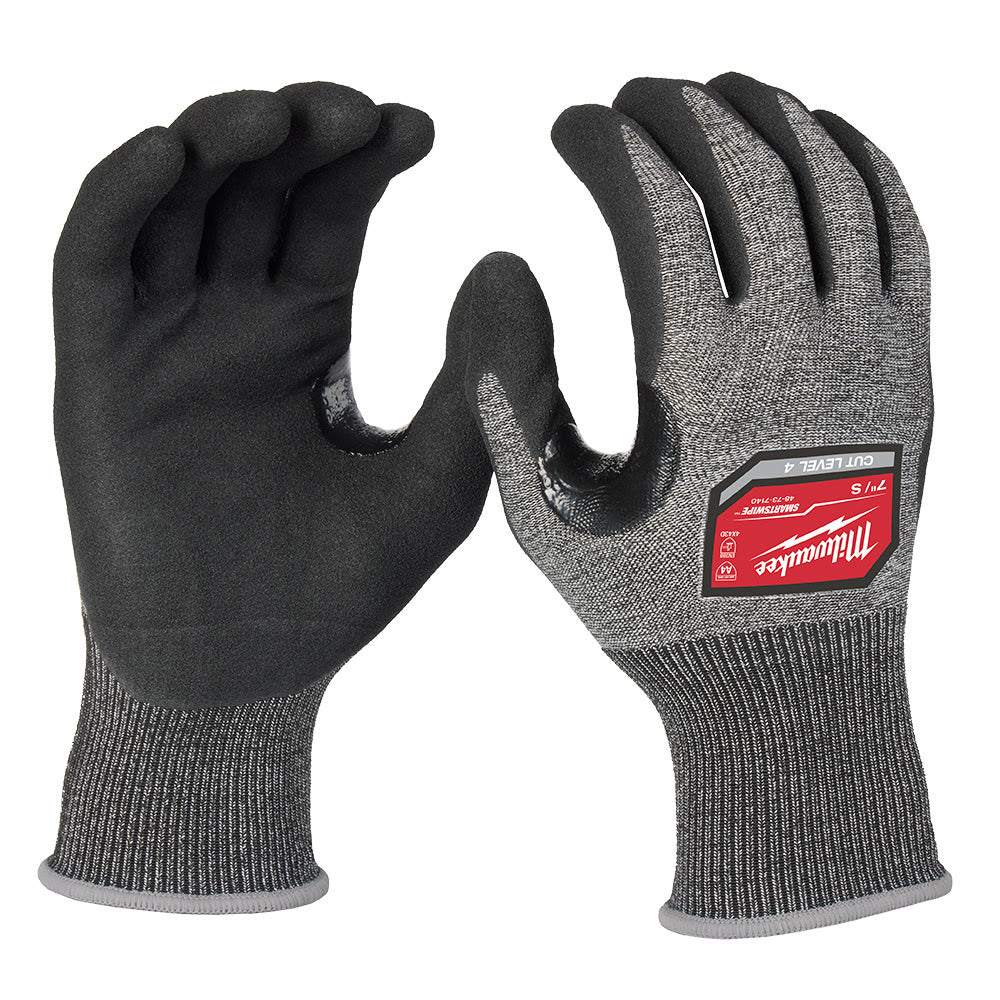 Milwaukee 48-73-7140E Cut Level 4 High-Dexterity Nitrile Dipped Gloves - S (Pack of 144)