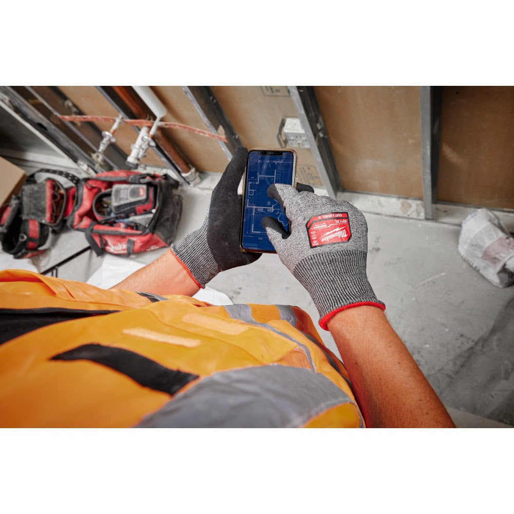 Milwaukee 48-73-7152E Cut Level 5 High-Dexterity Nitrile Dipped Gloves - L (12 Pack) - 7