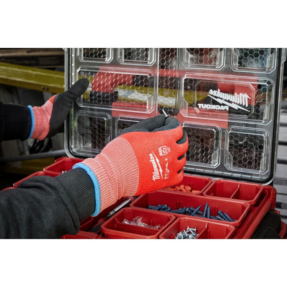 Milwaukee 48-73-7920B 12-Pack Cut Level 2 Winter Dipped Gloves - S - 4