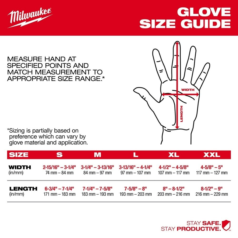 Milwaukee 48-73-7920 Cut Level 2 Winter Dipped Gloves - S - 3