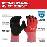 Milwaukee 48-73-7921B 12-Pack Cut Level 2 Winter Dipped Gloves - M - 2