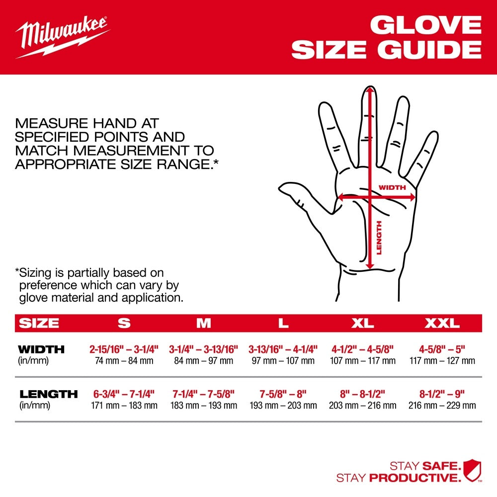 Milwaukee 48-73-7921B 12-Pack Cut Level 2 Winter Dipped Gloves - M - 3