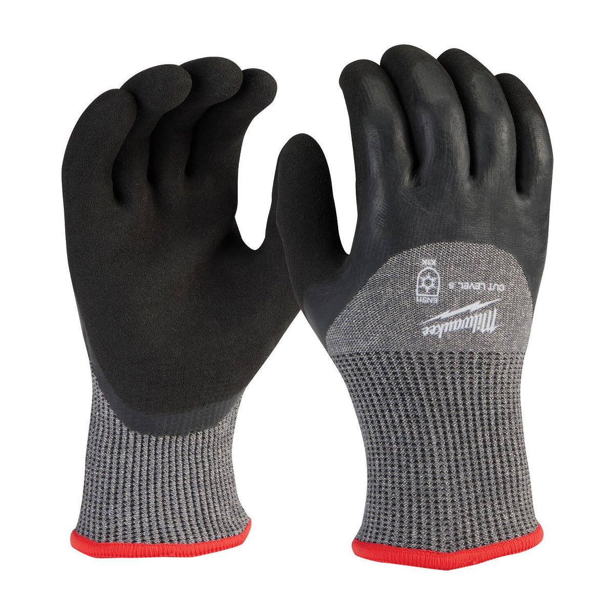 Milwaukee 48-73-7951E Cut Level 5 Winter Dipped Gloves - Medium (12 Pack)