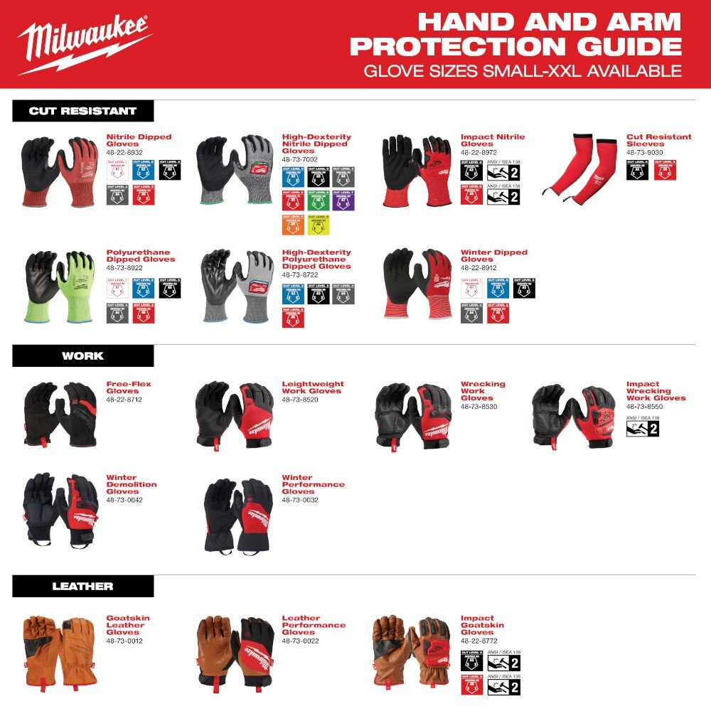 Milwaukee 48-73-8532 Wrecking Work Glove - L - 5