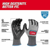 Milwaukee 48-73-8722 High Dexterity A2 Polyurethane Dipped Gloves - Large - 2