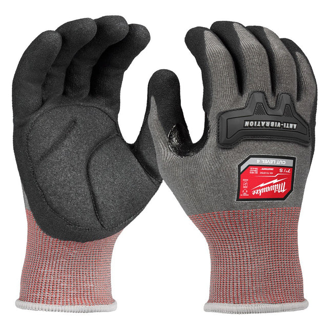 Milwaukee 48-73-8760 Anti-Vibration Cut Level 4 High Dexterity Nitrile Dipped Glove - Small