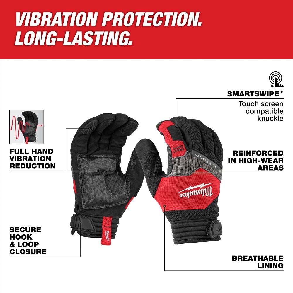 Milwaukee 48-73-8771 Anti-Vibration Work Glove - Medium - 2