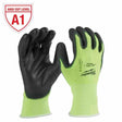 Milwaukee 48-73-8911 High Visibility Cut Level 1 Polyurethane Dipped Gloves - M