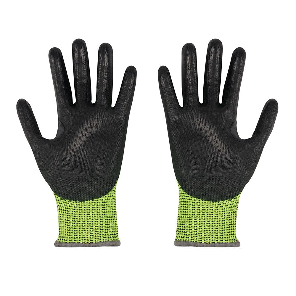 Milwaukee 48-73-8943 High Visibility Cut Level 4 Polyurethane Dipped Safety Gloves - X-Large - 3