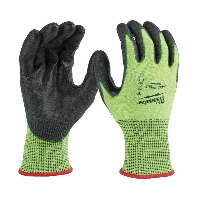 Milwaukee 48-73-8953 High Visibility Cut Level 5 Polyurethane Dipped Gloves - XL