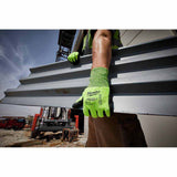 Milwaukee 48-73-8952 High Visibility Cut Level 5 Polyurethane Dipped Gloves - L - 6