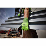 Milwaukee 48-73-8952 High Visibility Cut Level 5 Polyurethane Dipped Gloves - L - 6