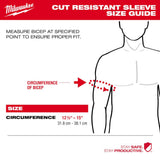 Milwaukee 48-73-9030 16" Cut Level 3 Protective Sleeves - 3