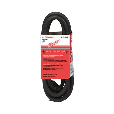 Milwaukee 48-76-4108 8 ft. Quik-Lok Cord withTwist Lock Plug