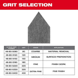 Milwaukee 48-80-5150 150 Grit Mesh Sanding Sheets for M12 FUEL Orbital Detail Sander 12-Pack - 6