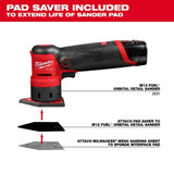 Milwaukee 48-80-5150 150 Grit Mesh Sanding Sheets for M12 FUEL Orbital Detail Sander 12-Pack - 7