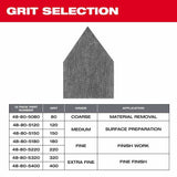 Milwaukee 48-80-5406 Assorted 80/120/180 Grit Mesh Sanding Sheets M12 Orbital Detail Sander 36pk - 7