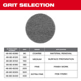 Milwaukee 48-80-6080 3" 80 Grit Mesh Sanding Discs with POWERGRID Tear Resistant Mesh - 12 pk + Pad Saver - 6