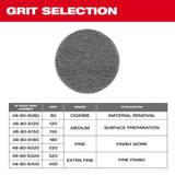 Milwaukee 48-80-6406 3" Assorted 80, 120, 180 Grit Mesh Sanding Discs with POWERGRID Tear Resistant Mesh - 36 pk + 3 Pad Savers - 7