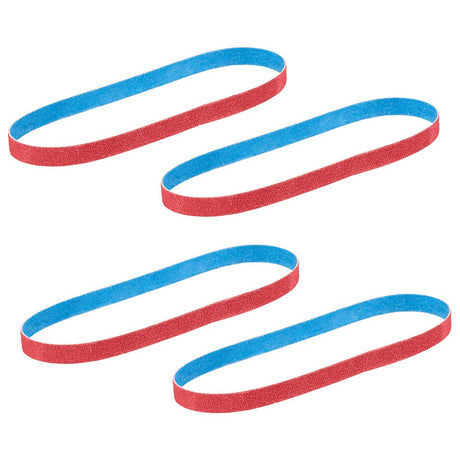 Milwaukee 48-80-9080 1/2" x 18" 80 Grit Bandfile Belts - 4 pack