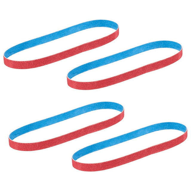 Milwaukee 48-80-9080 1/2" x 18" 80 Grit Bandfile Belts - 4 pack