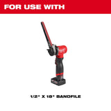 Milwaukee 48-80-9080 1/2" x 18" 80 Grit Bandfile Belts - 4 pack - 3