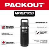 Milwaukee 48-82-8382BX PACKOUT 18 oz Insulated Bottle with Chug Lid Twist to Lock Connectivity - 3