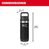 Milwaukee 48-82-8382BX PACKOUT 18 oz Insulated Bottle with Chug Lid Twist to Lock Connectivity - 4