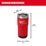 Milwaukee 48-82-8392R PACKOUT 20 oz. Twist-to-Lock Insulated Tumbler with Sliding Magnetic Lid - 3
