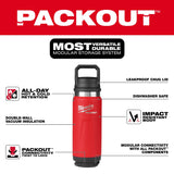 Milwaukee 48-82-8396R PACKOUT 24 oz Insulated Bottle with Chug Lid and Vacuum Insulation - 2