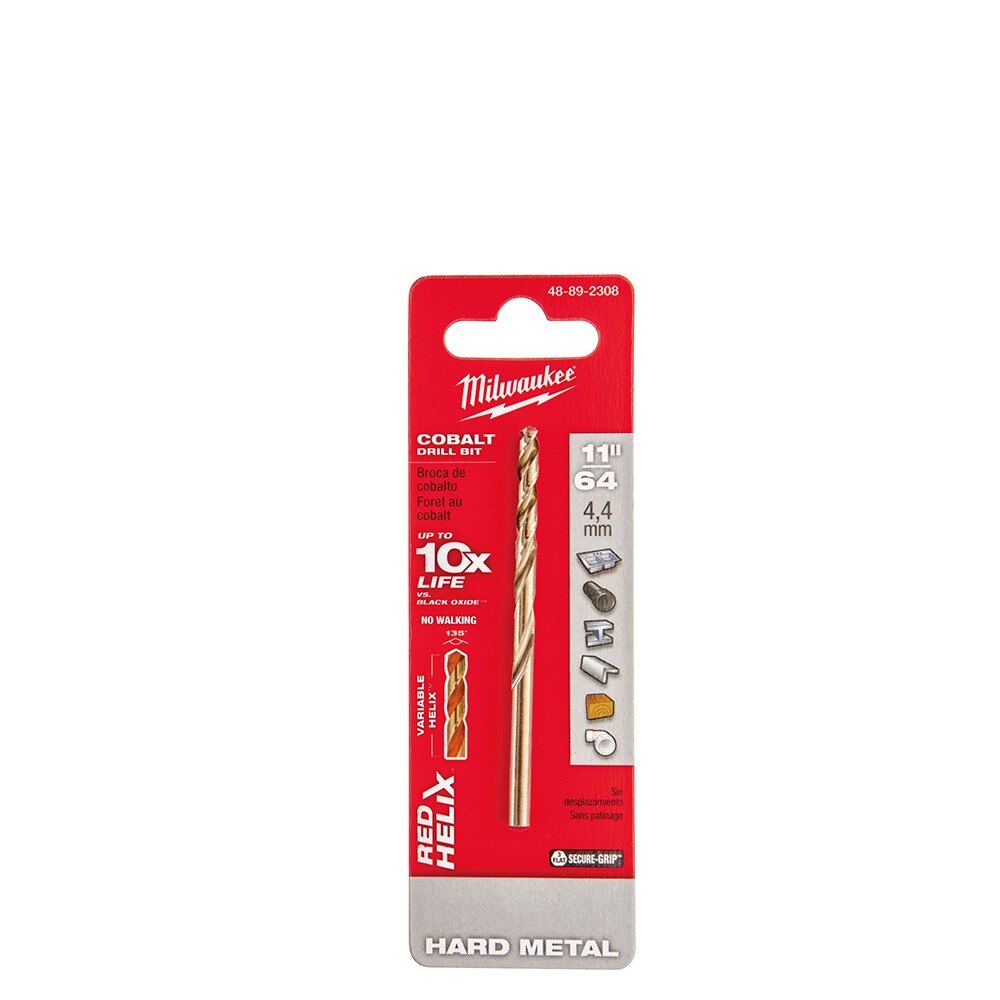 Milwaukee 48-89-2308 Red Helix Cobalt 11/64" Drill Bit - 2